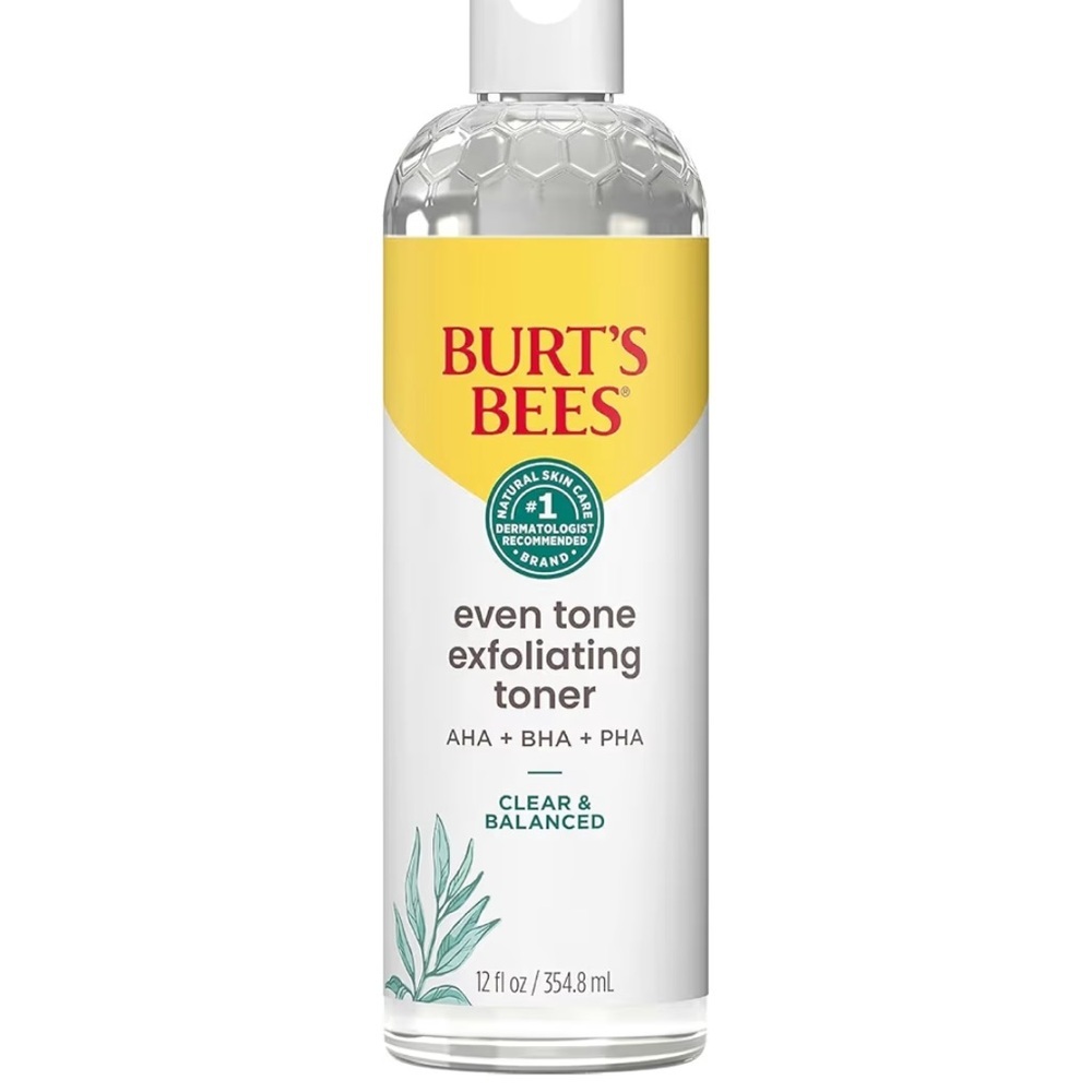 Burt's Bees Yellow and White Even Tone Exfoliating Toner